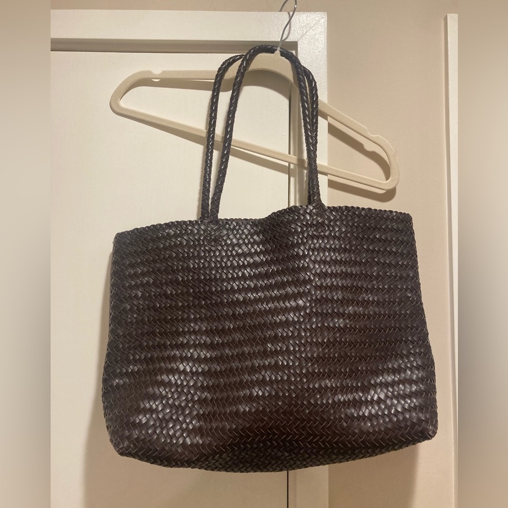 Madewell Brown Woven Leather Tote